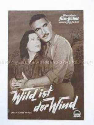 Programmzeitschrift "Illustrierte Film-Bühne" zu dem amerikanischen Spielfilm "Wild ist der Wind"