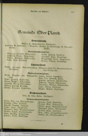 Gemeinde Ober-Planitz