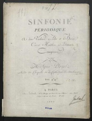 Sinfonie périodique à deux violons, alto et basse ...