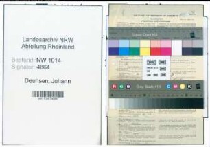 Entnazifizierung Johann Deuhsen , geb. ()