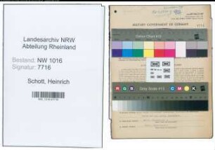 Entnazifizierung Heinrich Schott , geb. 05.09.1910 (Kfz.fahrer)