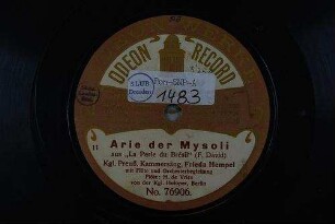 Arie der Mysoli aus "La perle du Brésil" / (F. David)