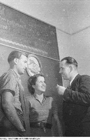 Dresden, Niedersedlitz. VEB Sachsenwerk Niedersedlitz, Oktober 1952