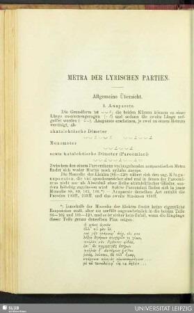 Metra der Lyrischen Partien