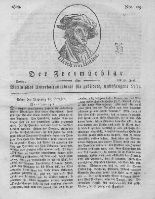 Nro. 129., Freitag, den 30. Juni 1809