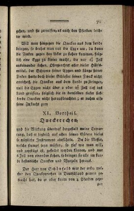 XI. Vortheil. Queckerechen. - XXI. Vortheil. Zerstreuung der Windweben.