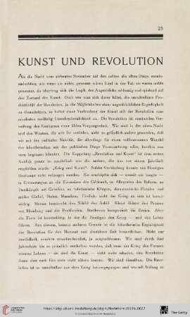 Kunst und Revolution