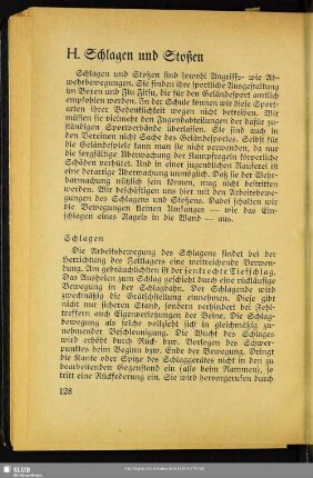 H. Schlagen und Stoßen