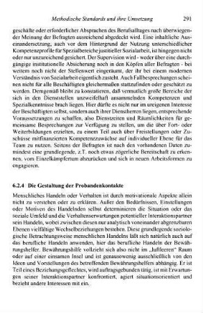 291-308, 6.2.4 Die Gestaltung der Probandenkontakte