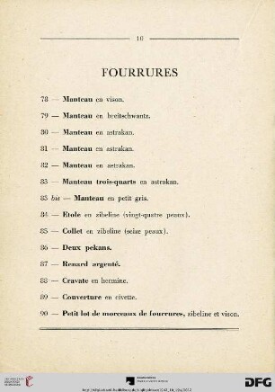 Fourrures