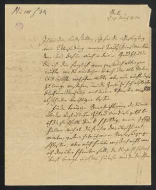 Brief Hegel an Wilhelm Göriz
