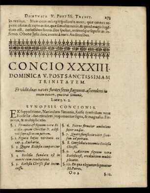 Concio XXXIII. Dominica V. Post Sanctissimam Trinitatem.