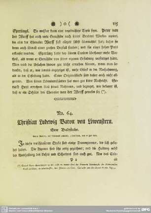 No. 64. Christian Ludewig Baron von Löwenstern. Eine Badstube