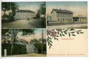 Deutschenbora. Bahnhof - Gasthof - Poststraße