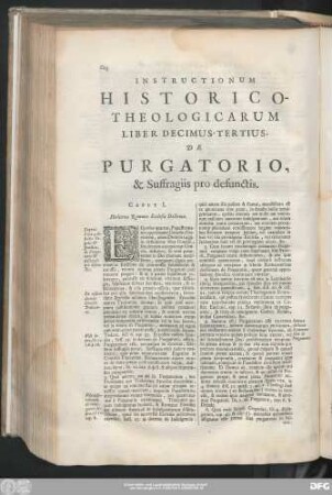 Liber Decimus-Tertius, De Purgatorio, & Suffragiis pro defunctis.