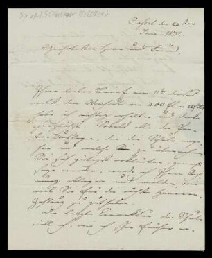 Brief von Louis Spohr an Tobias Haslinger