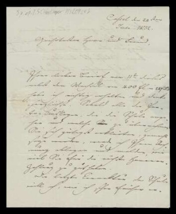 Brief von Louis Spohr an Tobias Haslinger