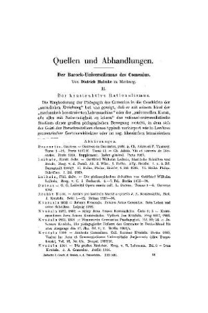 Der Barock- Universalismus des Comenius : II