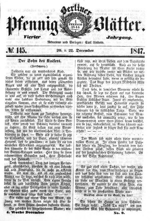 No. 145, 20. u. 22. November
