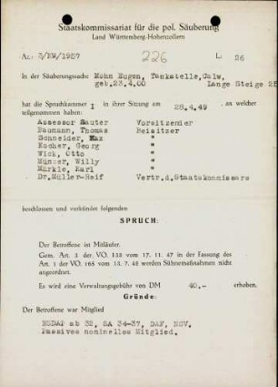 Mohn, Eugen