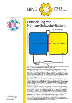 Entwicklung von Natrium-Schwefel-Batterien.