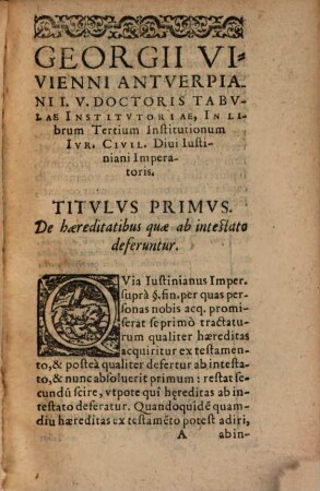 Schematismorvm Sev Tabvlarvm Institvtoriarvm In Qvatvor Libros Institvtionvm Ivris Civilis D. Iustiniani Imperatoris Pars ..., 2