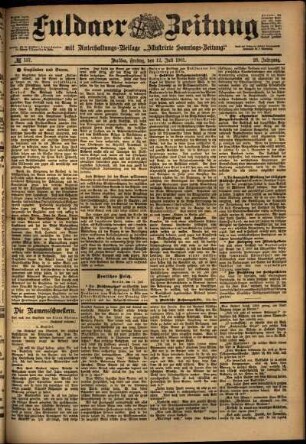Ausgabe vom Freitag, den 12. Juli 1901.