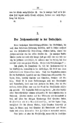 Der Zeichenunterricht in der Volksschule