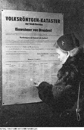 Schirmbild - Röntgen, Januar 1954