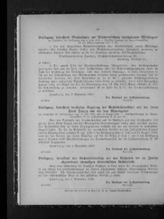 Verfügung, betreffend Maßnahmen zur Wiedererfassung verschobenen Militärguts