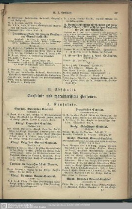 II.Abschnitt. Consulate und charakterisierte Personen