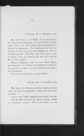 Berlin, den 17. November 1906