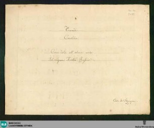 Tancredi. Excerpts. Arr - Don Mus.Ms. 2159 : V, pf