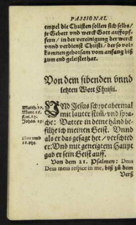 Von dem sibenden unnd letzten Wort Christi.