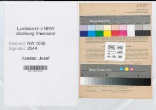 Entnazifizierung Josef Koester, geb. 16.04.1900 (Schuhmacher)