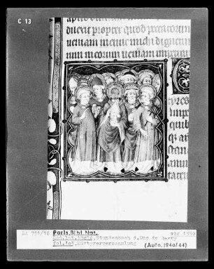 Petites Heures des Herzogs von Berry — Kleinbild, 10-zeilig: Gruppe von Märtyrern, Folio 105 recto