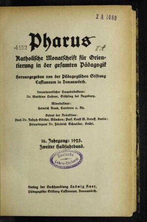 16: Pharus - 16.1925