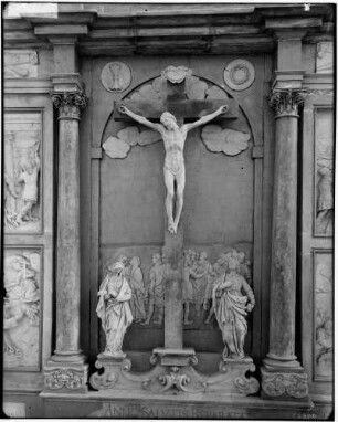 Schöntal Kloster Schöntal Abteikirche Sankt Joseph Passionsaltar von Michael Kern (um 1644) Kruzifix vom Mittelteil