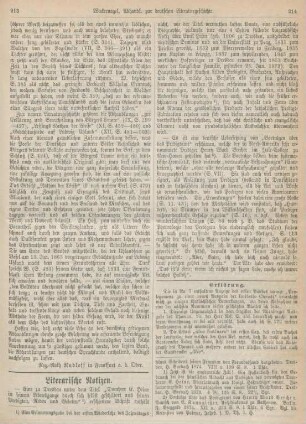213-216 Literarische Notizen