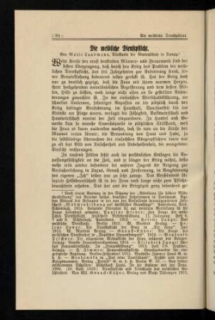 84-92, Die weibliche Dienstpflicht