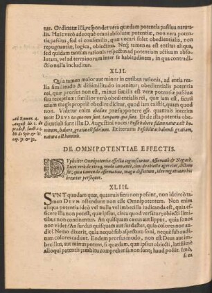 De Omnipotentiae Effectis.