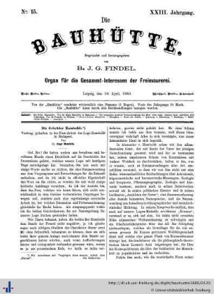 Nr. 15, 10. April 1880