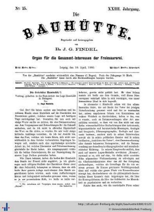 Nr. 15, 10. April 1880