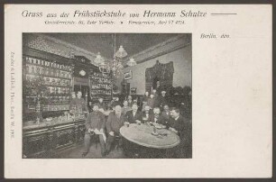 Ansichtskarte "Frühstückstube", Großbeerenstraße 63