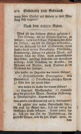 Nach dem dritten Gebot.
