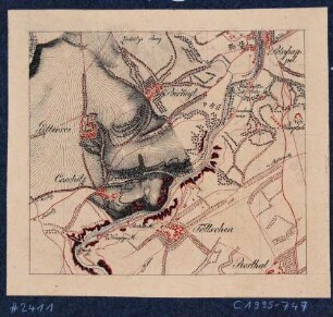 Topographischer Plan vom Plauenschen Grund zwischen Potschappel und Dölzschen bei Dresden