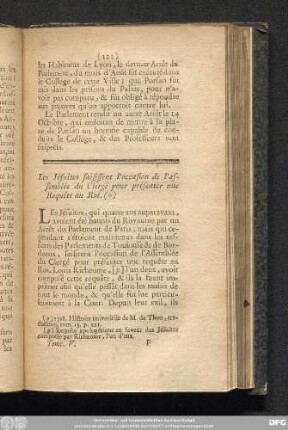 Les Jésuites saisissent l'occasion de l'assemblée du Clergé pour présenter une Requête au Roi.
