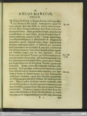 Ancus Marcius, Origo