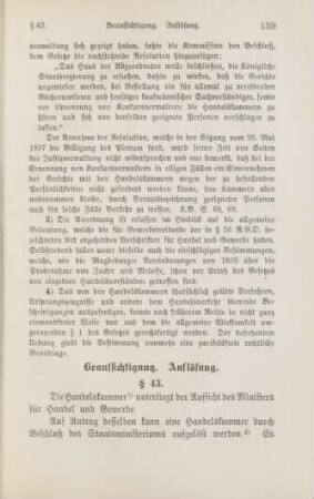 Beaufsichtigung. Auflösung