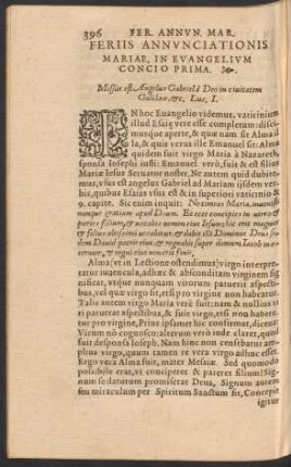 Feriis Annunciationis Mariae, In Evangelium ...